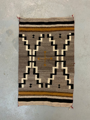 Navajo small vintage flatweave blanket rug (102 x 64cm)
