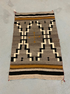 Navajo small vintage flatweave blanket rug (102 x 64cm)