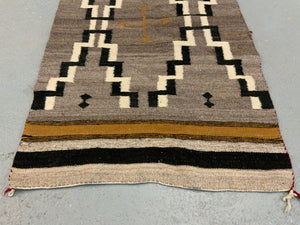 Navajo small vintage flatweave blanket rug (102 x 64cm)