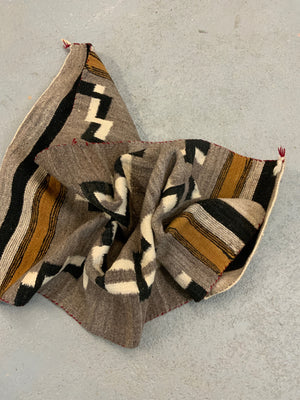 Navajo small vintage flatweave blanket rug (102 x 64cm)