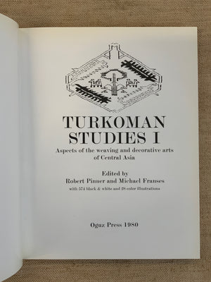 Pinner & Franses (Ed.) : Turkoman Studies I. 1980