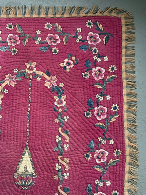 Turkish Kandiklii antique quilt (143 x 98cm)