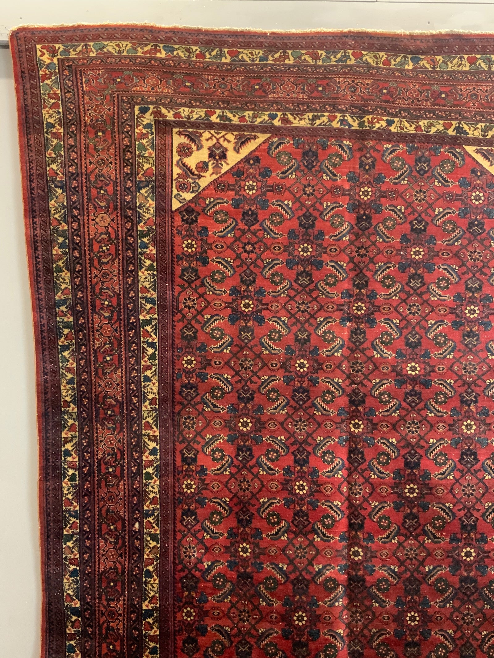 Vintage Hamadan / Malayer carpet with Herati design (334 x 228cm)