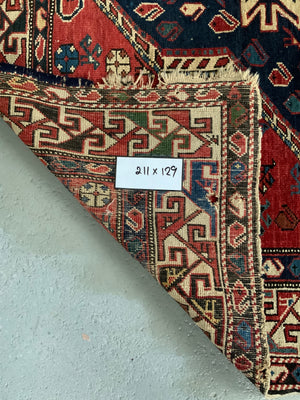 Caucasian antique Shirvan rug (211 x 129cm) *AF