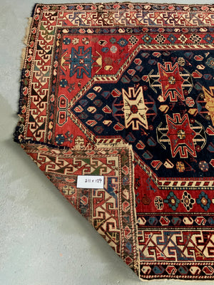 Caucasian antique Shirvan rug (211 x 129cm) *AF