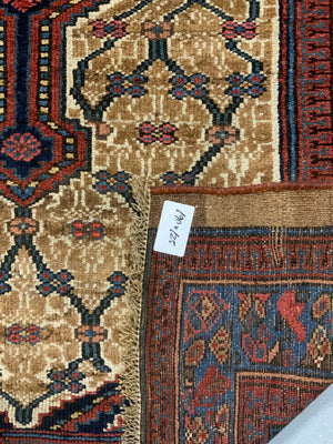 Hamadan vintage rug of camel ground (190 x 125cm)