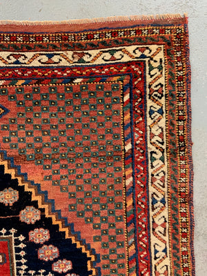 Afshar antique medallion design rug (179 x 131cm)