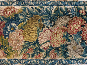 French antique needlework panel (97 x 27cm)