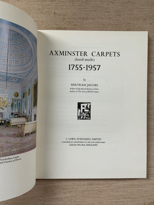 Jacobs, Bertram. : Axminster Carpets (hand-made)