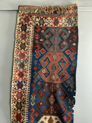 Turkish Anatolian Akseray antique kilim panel (378 x 97cm)