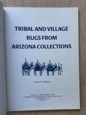 O'Bannon, George W. : Tribal & Village Rugs from Arizona Collections