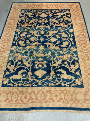 Indian 'Ziegler' design small carpet (254 x 180cm)