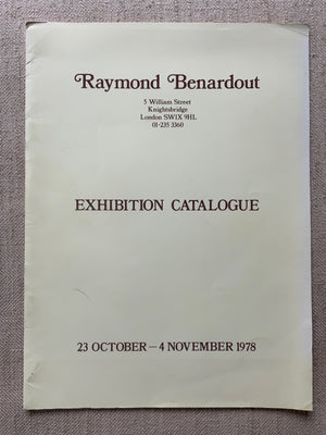 Benardout, Raymond. : Exhibition Catalogue 1978