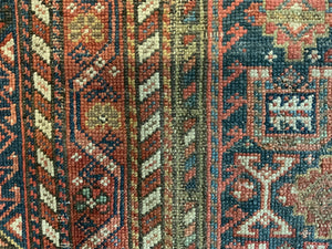 Antique Hamadan gallery carpet / runner (466 x 120cm)
