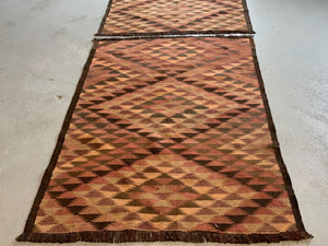 Pair of Afghan vintage kilims (152 x 135cm) [2]