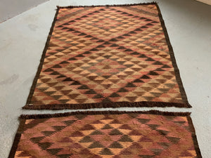 Pair of Afghan vintage kilims (152 x 135cm) [2]