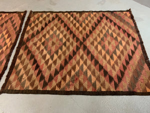 Pair of Afghan vintage kilims (152 x 135cm) [2]