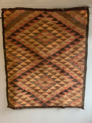 Pair of Afghan vintage kilims (152 x 135cm) [2]