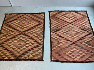 Pair of Afghan vintage kilims (152 x 135cm) [2]