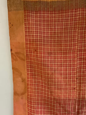 Sumatran Minangkabau silk / gilt selendang (258 x 83cm)