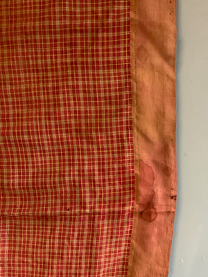 Sumatran Minangkabau silk / gilt selendang (258 x 83cm)