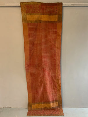 Sumatran Minangkabau silk / gilt selendang (258 x 83cm)