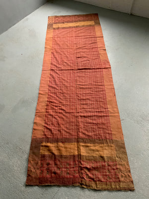 Sumatran Minangkabau silk / gilt selendang (258 x 83cm)