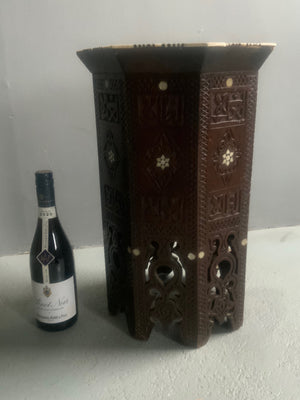Ottoman Levantine table with bone inlay (50 x 35cm)