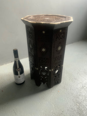 Ottoman Levantine table with bone inlay (50 x 35cm)