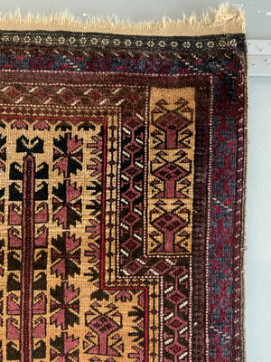 Balouch prayer rug with camel ground (125 x 72cm)