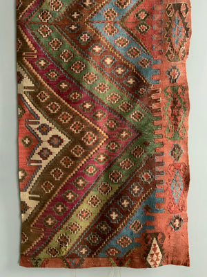 Turkish Reşwan or Reyhani kilim fragment (198 x 73cm)