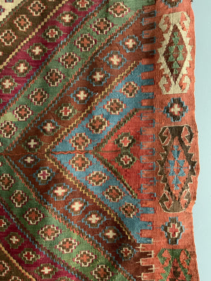 Turkish Reşwan or Reyhani kilim fragment (198 x 73cm)