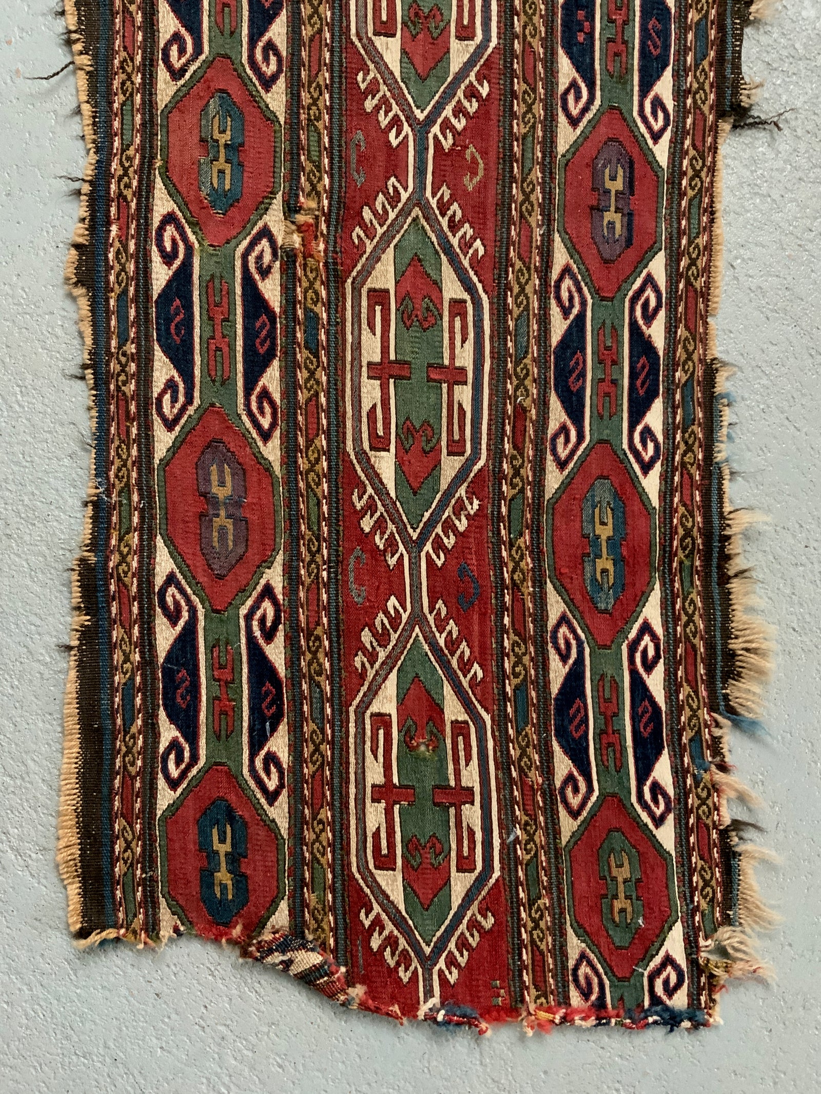 Shahsavan antique mafrash panel (43 x 106cm)