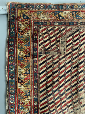 Caucasian Shirvan antique prayer rug (141 x 117cm)