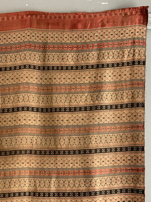 Franco Syrian 'silk-type' striped length of cloth (310 x 90cm)