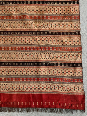 Franco Syrian 'silk-type' striped length of cloth (310 x 90cm)