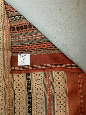 Franco Syrian 'silk-type' striped length of cloth (310 x 90cm)