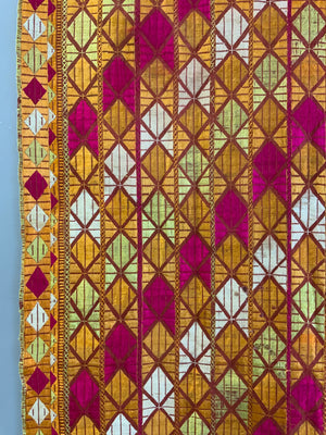 Punjab Fulkari / Phulkari vintage shawl  (216 x 125cm)