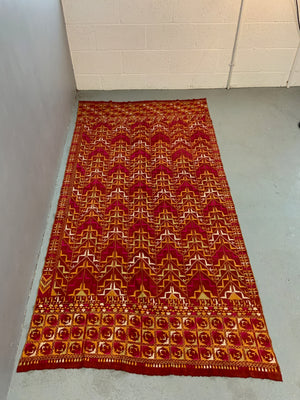 Indian vintage phulkari shawl (241 x 119cm)