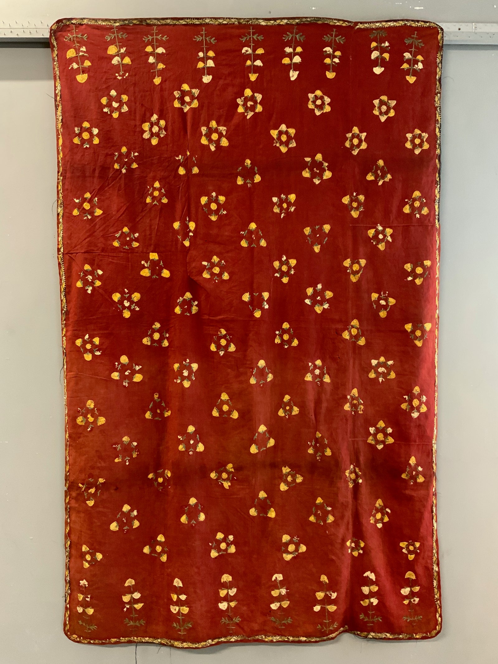 Indo-Pak Sindh antique vintage embroidered shawl (186 x 118cm) *AF
