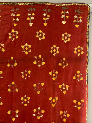 Indo-Pak Sindh antique vintage embroidered shawl (186 x 118cm) *AF