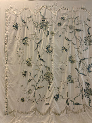 Chinese re-applied antique bedover (245 x 209cm)