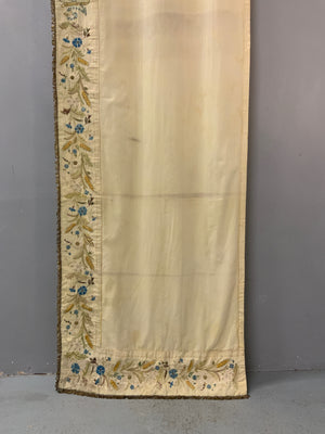Harvest Festival antique embroidered silk (238 x 59cm)
