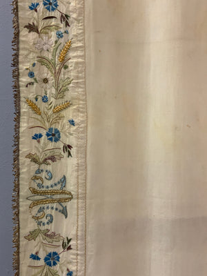Harvest Festival antique embroidered silk (238 x 59cm)