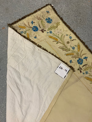 Harvest Festival antique embroidered silk (238 x 59cm)