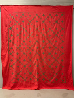 Indian Gujarat large vintage embroidery (240 x 205cm)
