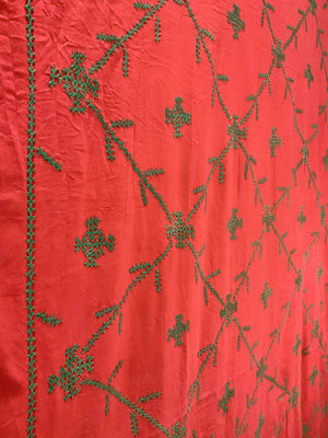 Indian Gujarat large vintage embroidery (240 x 205cm)