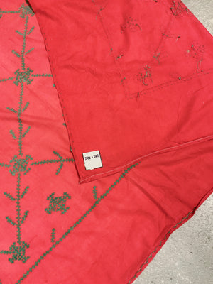 Indian Gujarat large vintage embroidery (240 x 205cm)