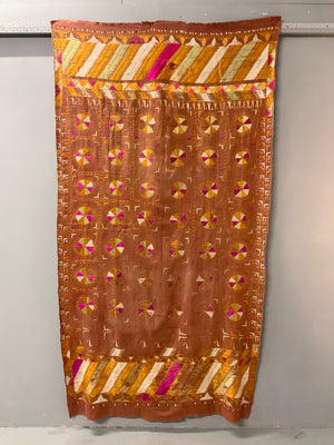 Punjab Fulkari / Phulkari vintage shawl   (222 x 121cm) *AF