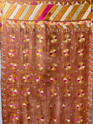 Punjab Fulkari / Phulkari vintage shawl   (222 x 121cm) *AF